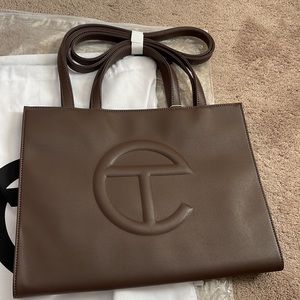 AUTHENTIC MEDIUM TELFAR Chocolate brand NWT